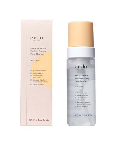 PHA & Saponaria Purifying Foaming Cleanser 150ml - Ondo Beauty 36.5