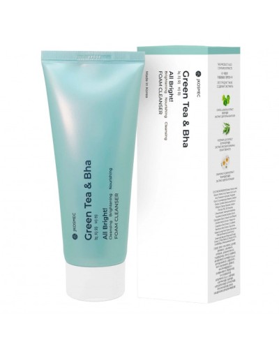 ALL BRIGHT GREEN TEA AND BHA FOAM CLEANSER - JKosmec