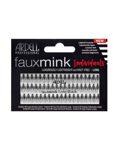 Faux Mink Black Long - Pestañas en grupo sin nudo - Ardell