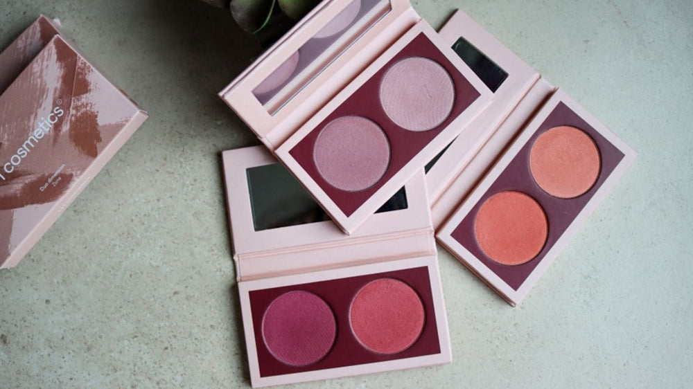 Duo dimension  los coloretes en polvo de LH Cosmetics