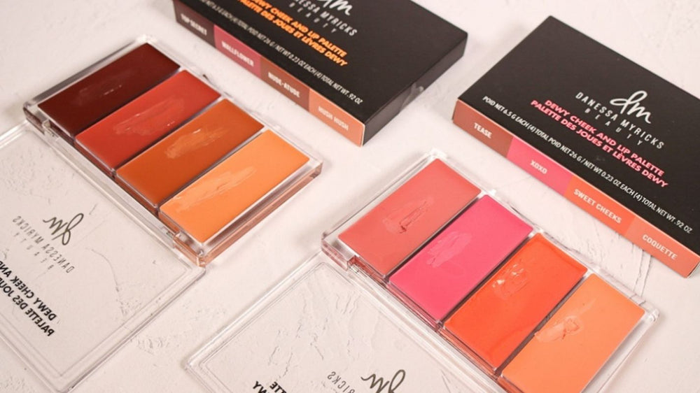 Dewy cheek and lip palette - Descubre las paletas en crema para rostro de Danessa Myricks