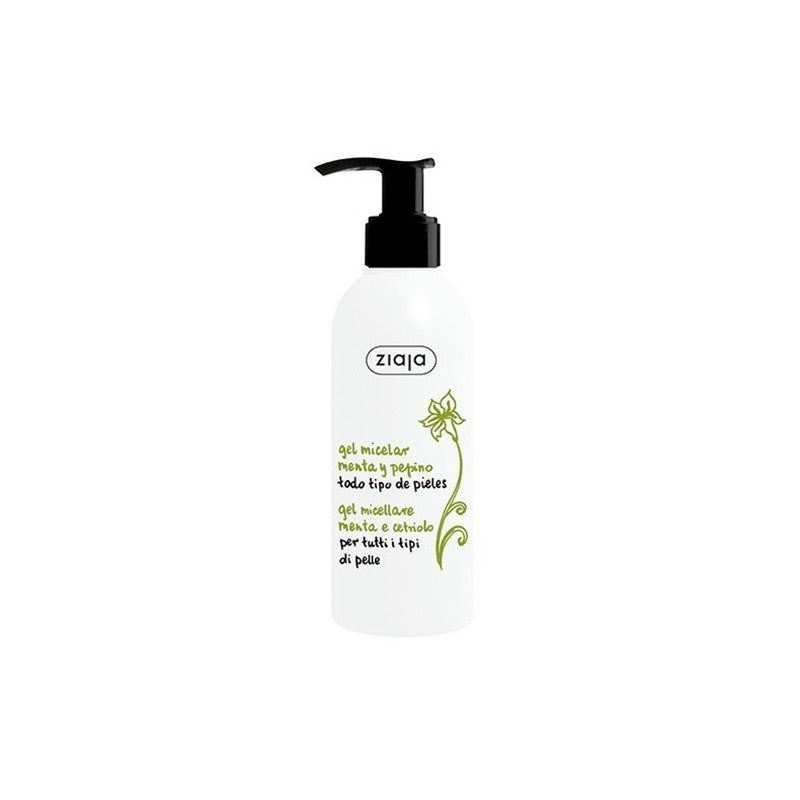 PEPINO Y MENTA Gel limpiador micelar 200ml - Ziaja