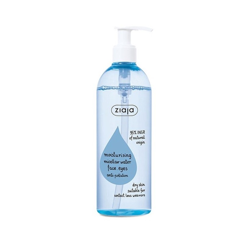 Agua micelar Hidratante para rostro y ojos 390 ml - Ziaja