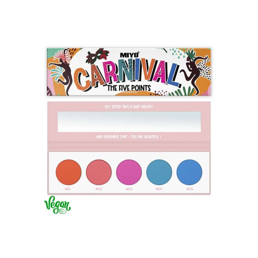 PALETA DE SOMBRAS FIVE POINTS 06 CARNIVAL- MIYO
