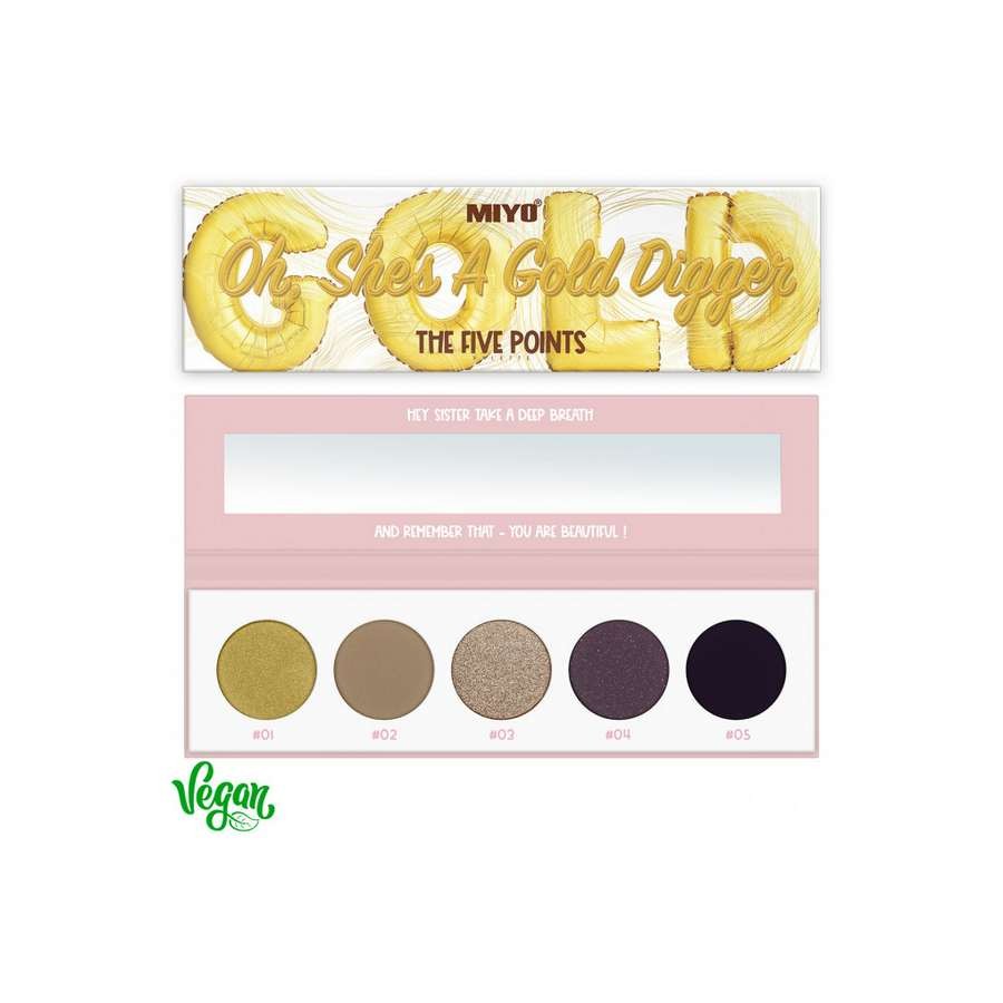PALETA DE SOMBRAS FIVE POINTS 24 GOLD DIGGER - MIYO