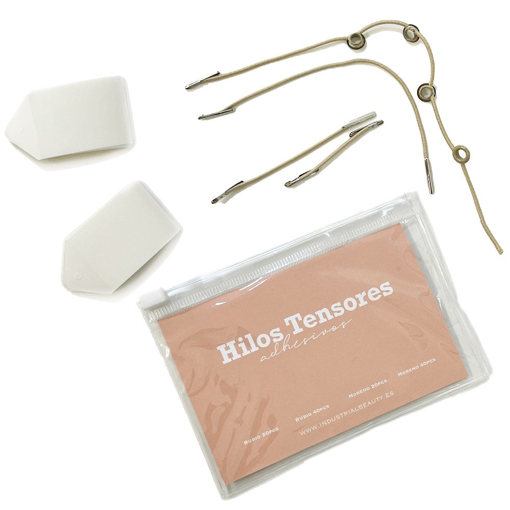 Hilos Tensores Adhesivos, Rubio 40pcs -  Industrial Beauty