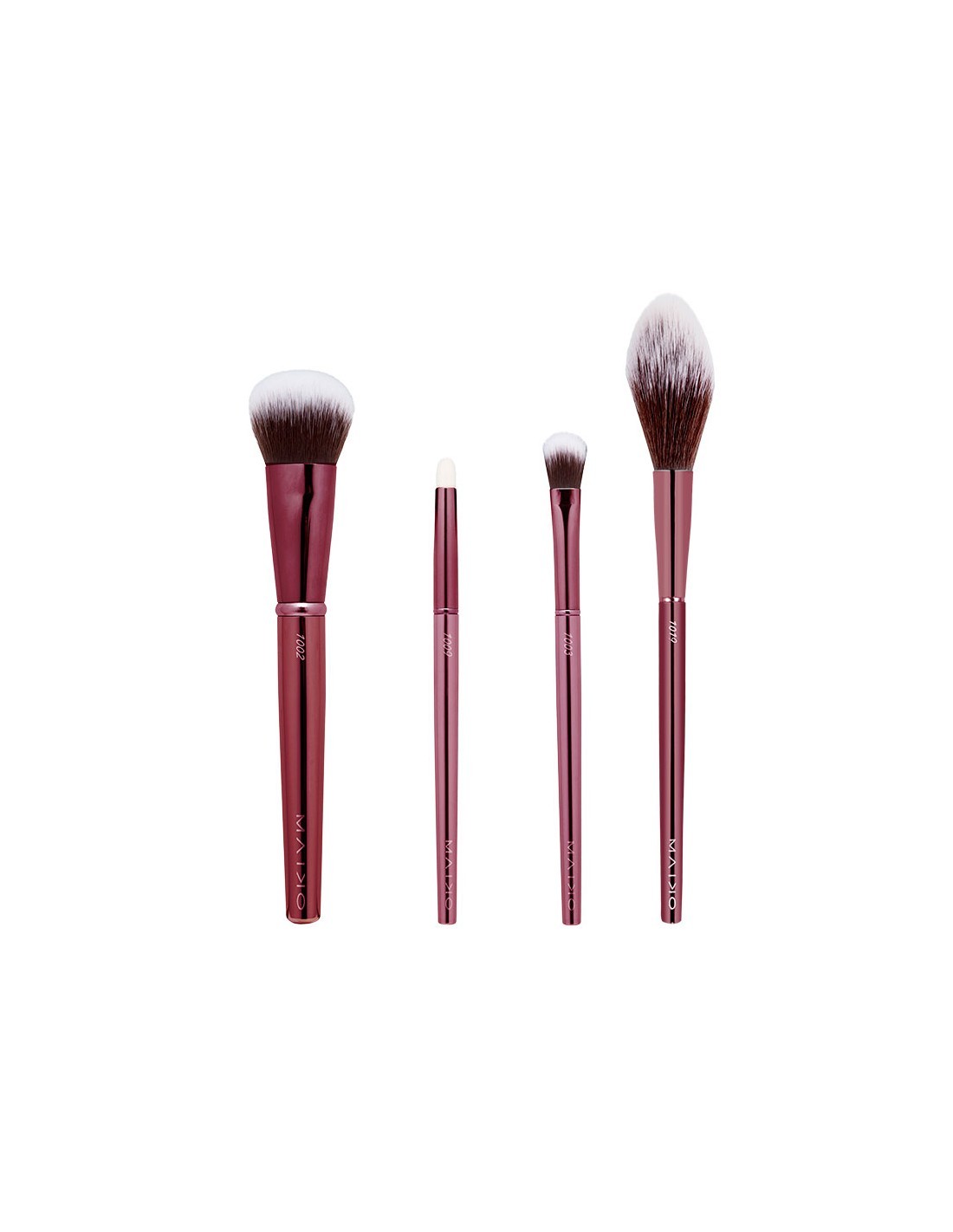 Set de brochas Luxury Burgundy - MAIKO