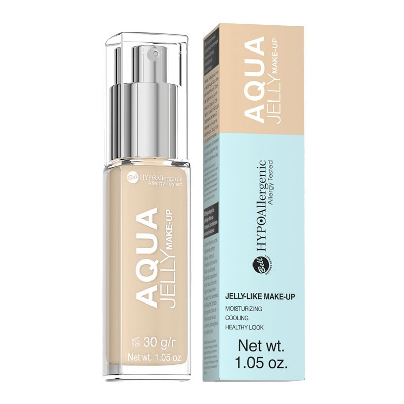 HYPO Base de maquillaje hidratante y matificante hipoalergénica Aqua Jelly - 03 Natural - Bell HYPO