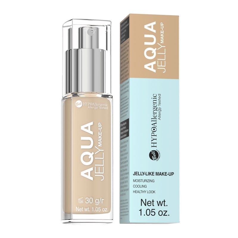 HYPO Base de maquillaje hidratante y matificante hipoalergénica Aqua Jelly - Color :  04.GOLDEN BEIGE - Bell HYPO
