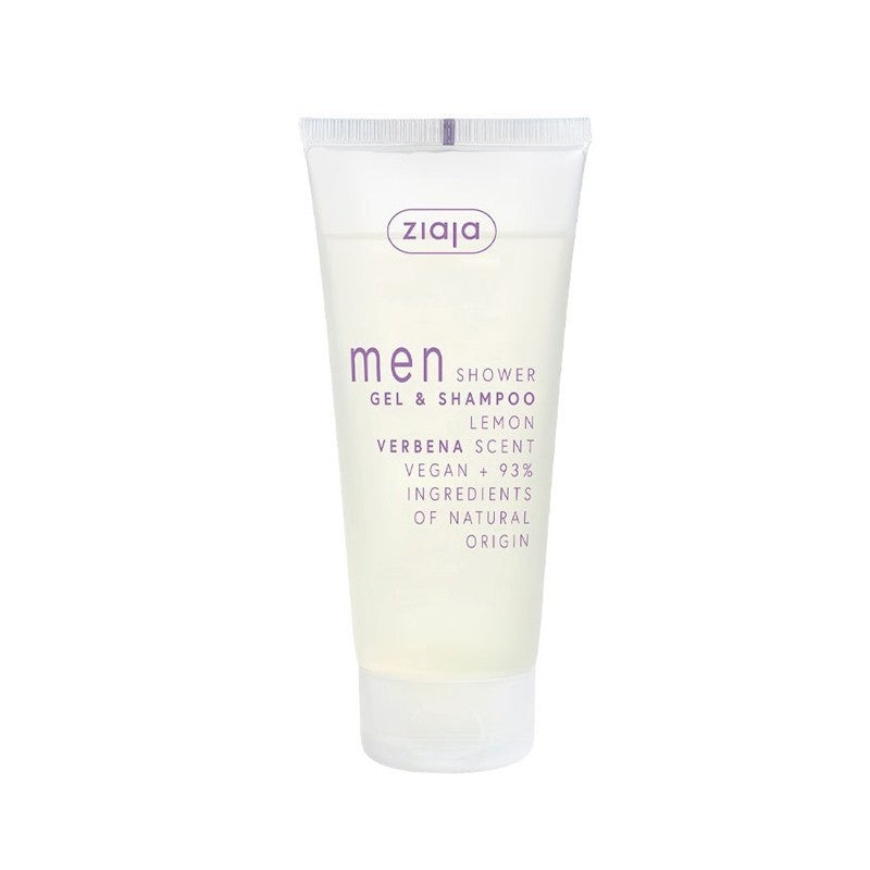 MEN Gel de ducha y Champú Lemon Verbena 200 ml - ZIAJA