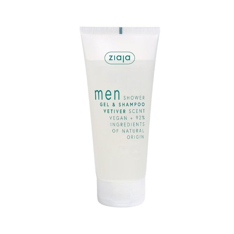 MEN Gel de ducha y Champú Vetiver 200 ml - ZIAJA