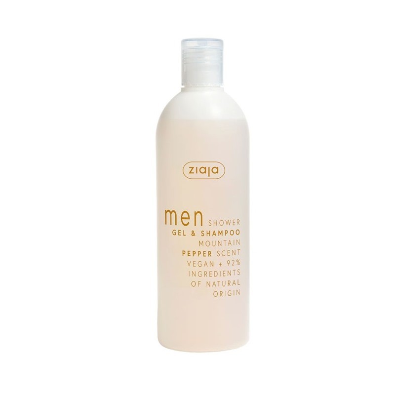 MEN Gel de ducha y Champú Mountain Pepper 400 ml - ZIAJA