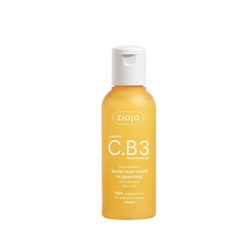 VITAMINA C.B3 NIACINAMIDA Tónico facial iluminador 1% (AHA + PHA) 120 ml - Ziaja