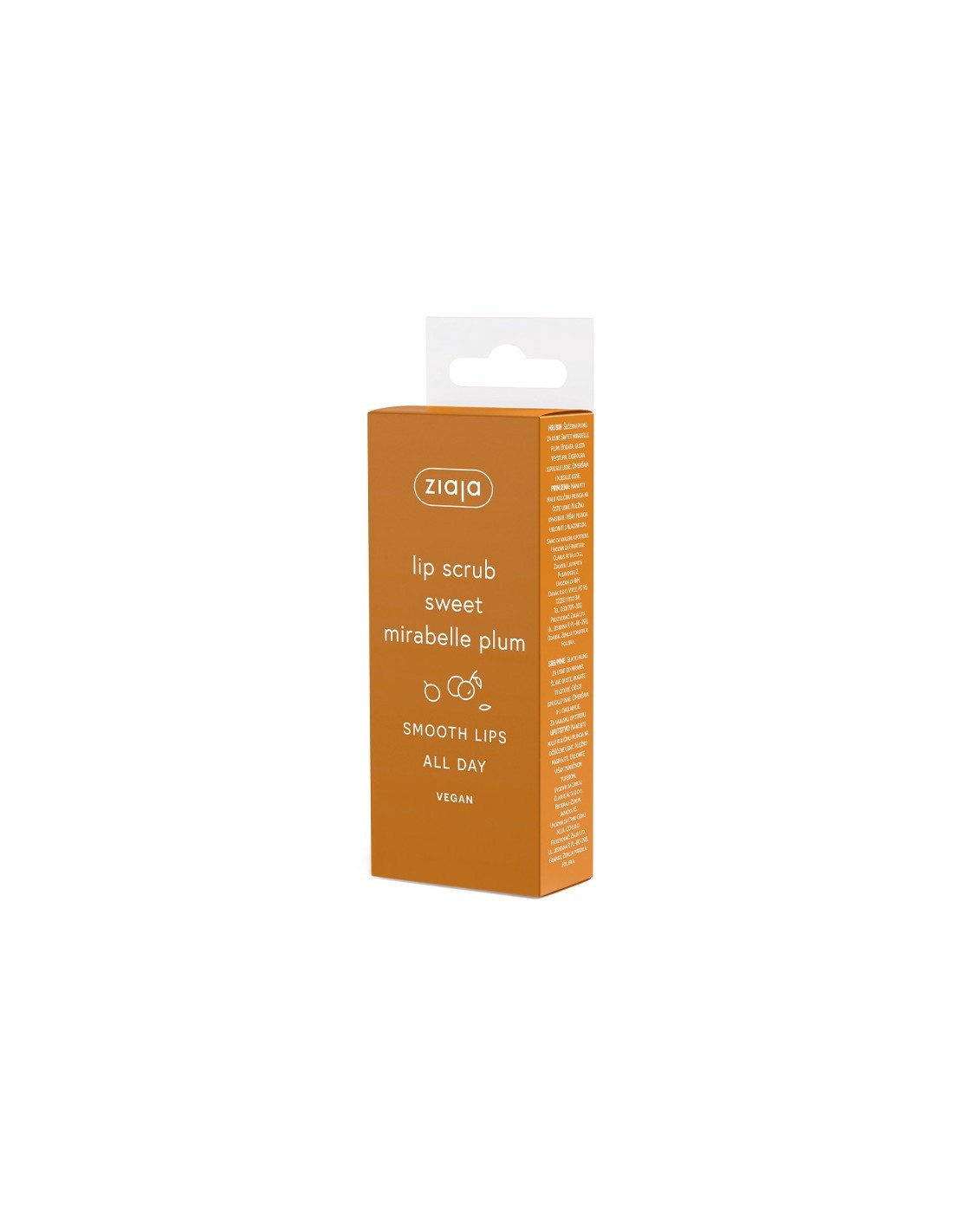 Exfoliante labial de azúcar Sweet Mirabelle Plum 10 ml - Ziaja