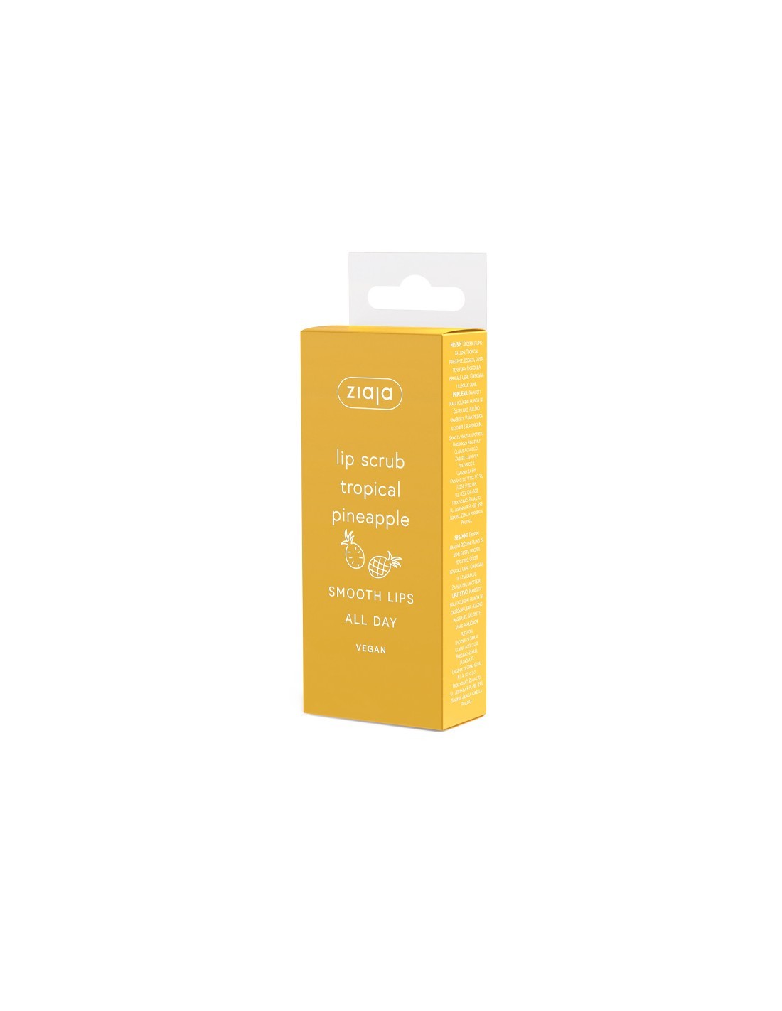 Exfoliante labial de azúcar Tropical Pineapple 10 ml - Ziaja