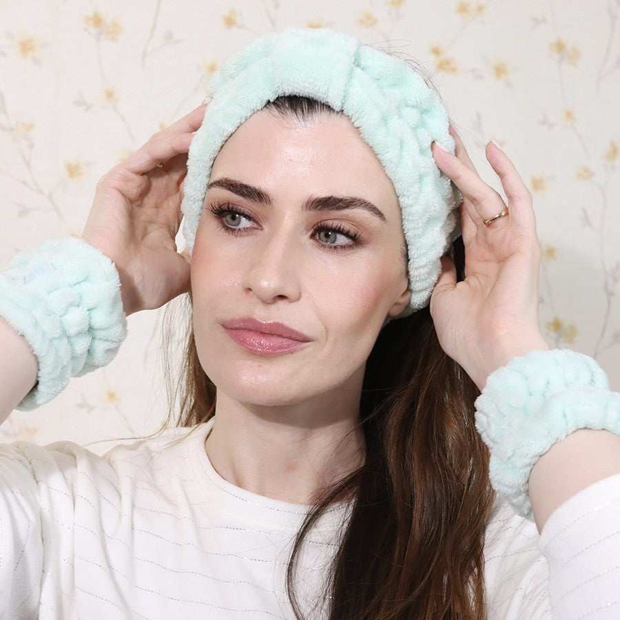 Set Cinta + muñequeras MINT by Mariko - Kaian