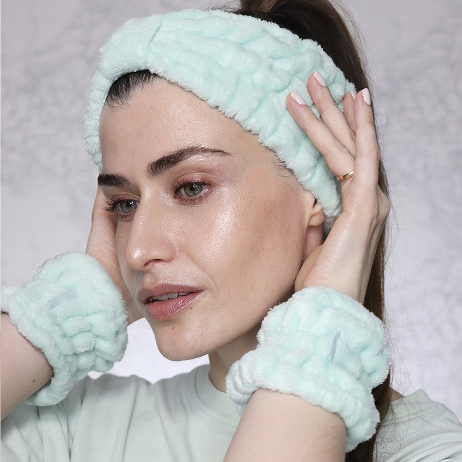 Set Cinta + muñequeras MINT by Mariko - Kaian