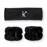 Set Cinta + muñequeras negra - Kaian