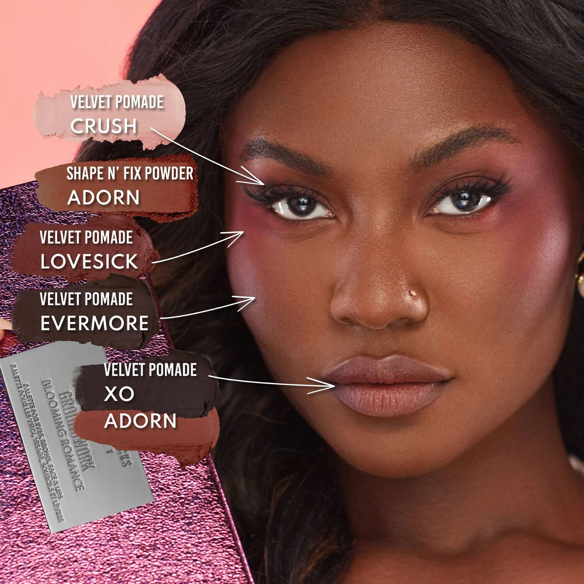 GROUNDWORK PALETTE BLOOMING ROMANCE - DANESSA MYRICKS BEAUTY