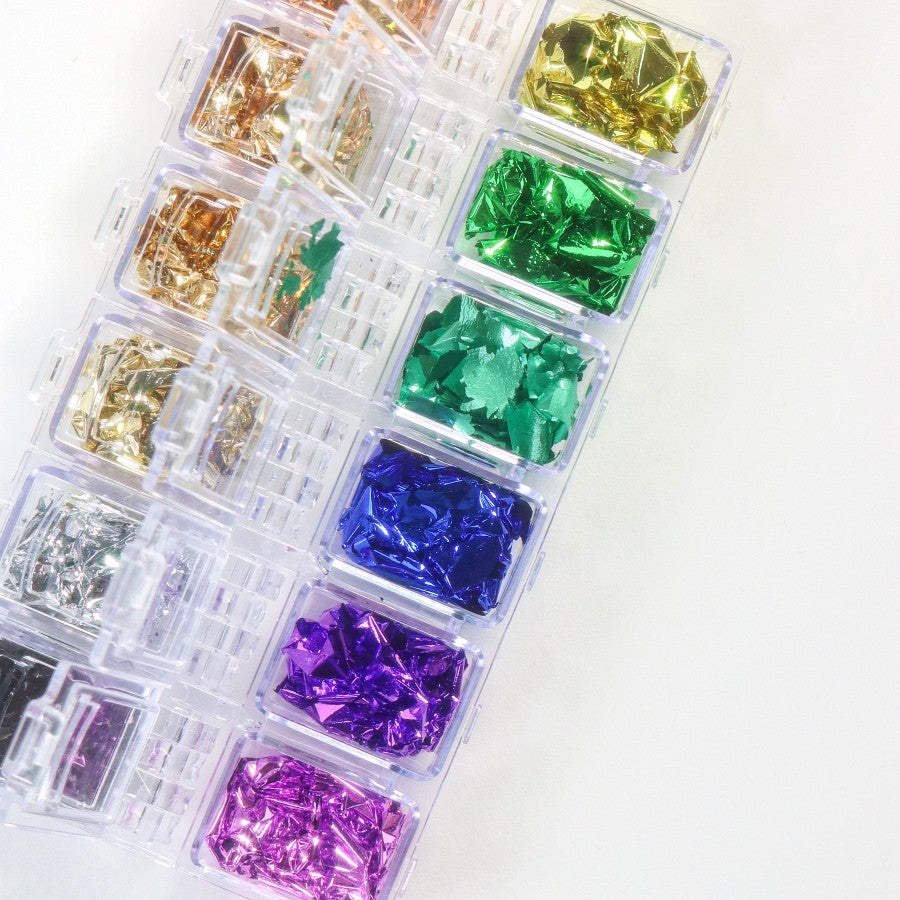 IB GLITTER - PALETA FLAKES MULTICOLOR 12 TONOS