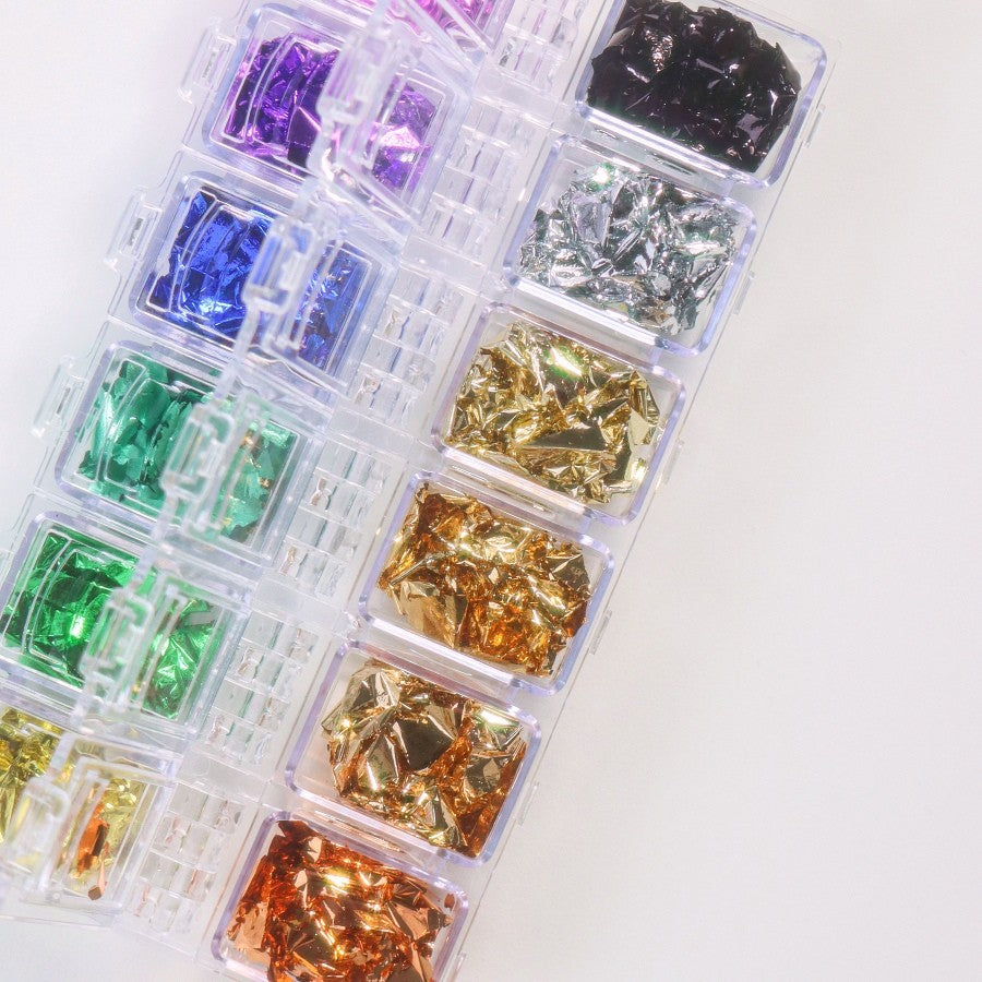 IB GLITTER - PALETA FLAKES MULTICOLOR 12 TONOS