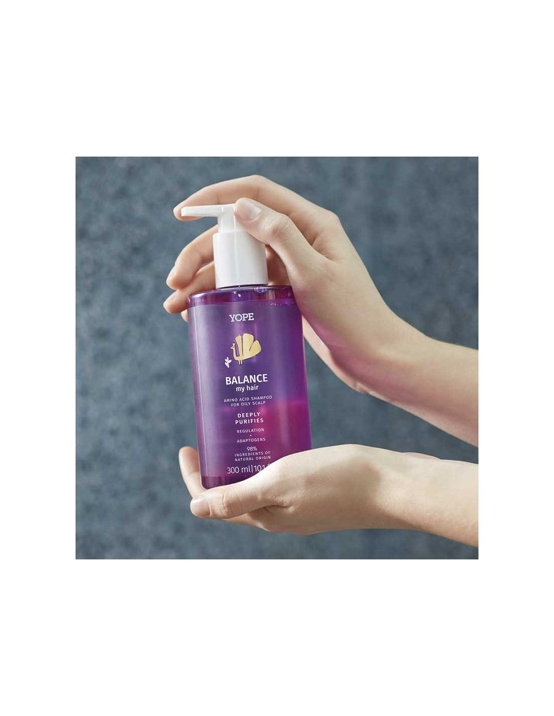 Champú natural con aminoácidos para cuero cabelludo graso - BALANCE my hair - YOPE