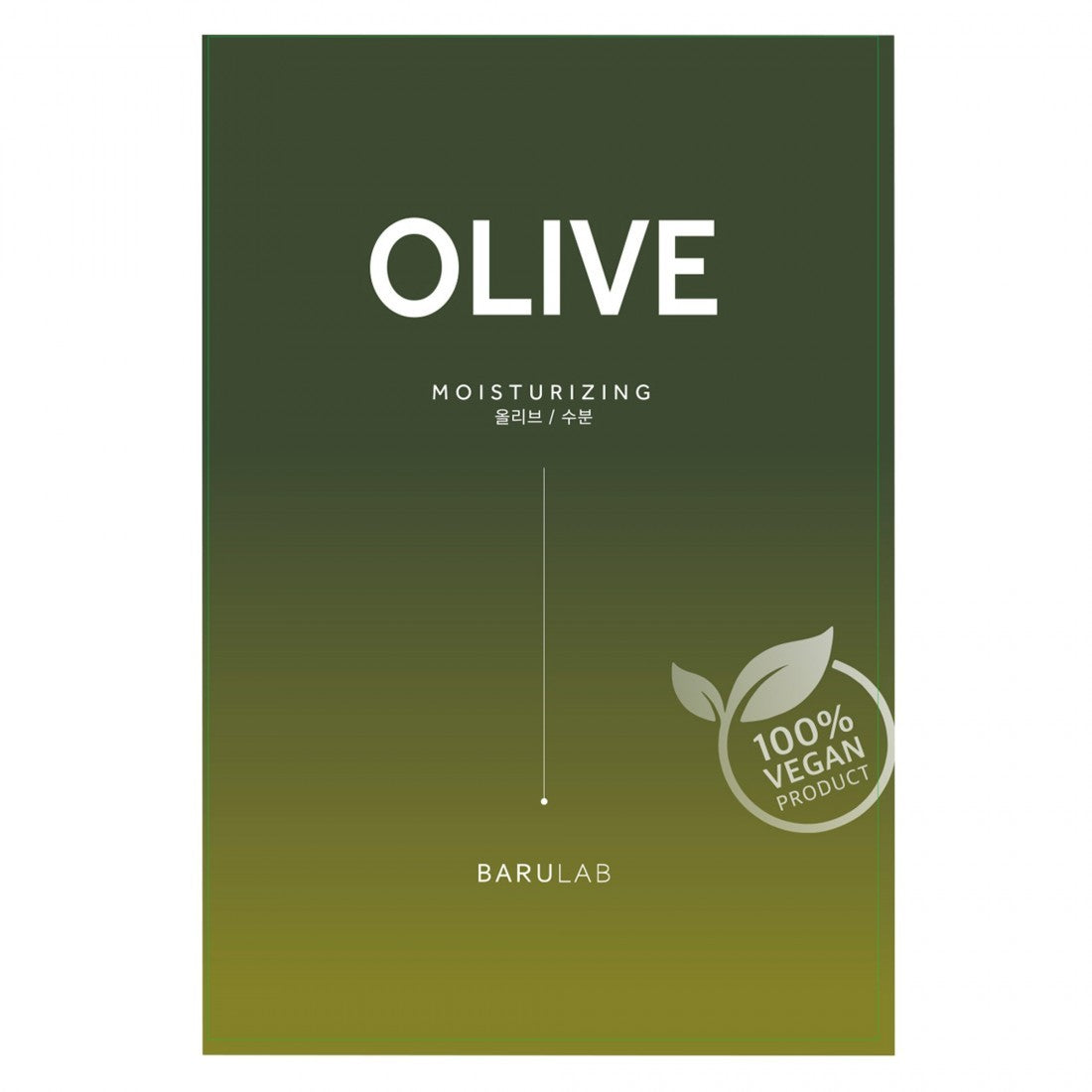 The Clean Vegan Mask - Olive - Barulab