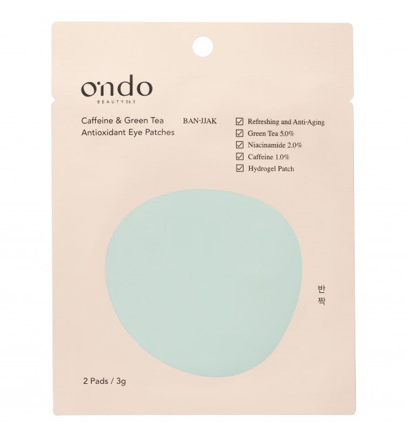 2 Pieces - Caffeine & Green Tea Antioxidant Eye Patches - Ondo Beauty 36.5