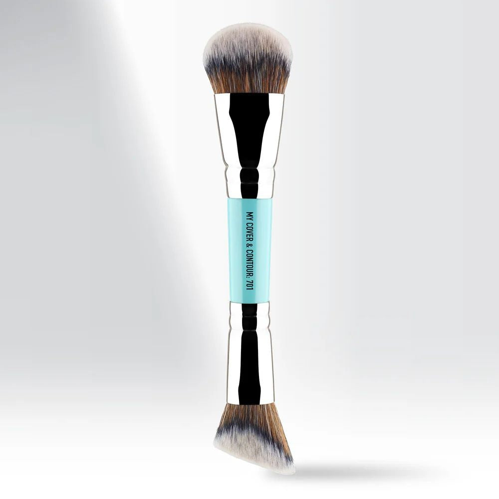 701 - MY COVER & CONTOUR - DUAL ENDED BRUSH - MYKITCO