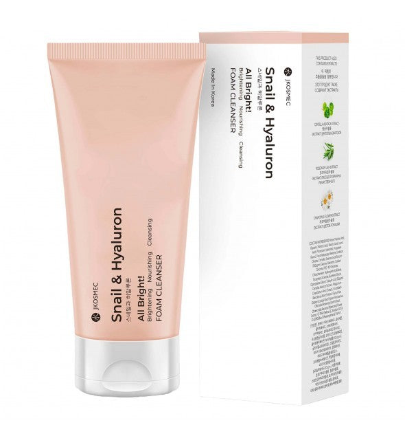 All Bright Snail And Hyaluron Foam Cleanser - JKosmec
