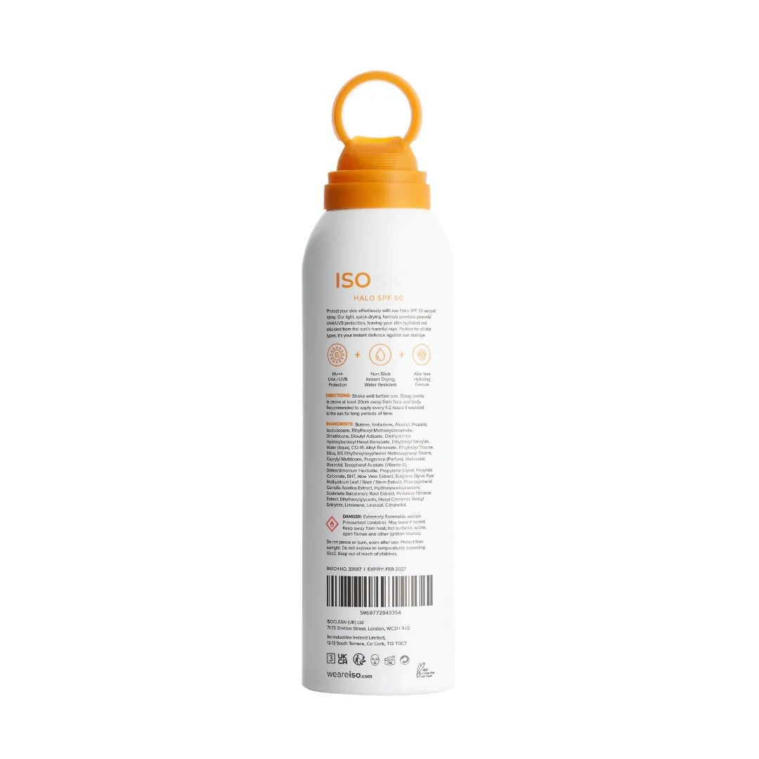 Isoskin Halo SPF50 Spray PA+++ UVA/UBV Protection - ISOCLEAN