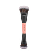 DUO TWIST DT1 - Brocha doble con doble lengua para base y corrector - MAIKO
