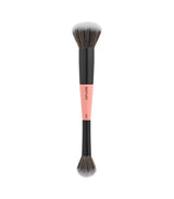 DUO TWIST DT4 - Brocha doble para colorete en crema e iluminador - MAIKO