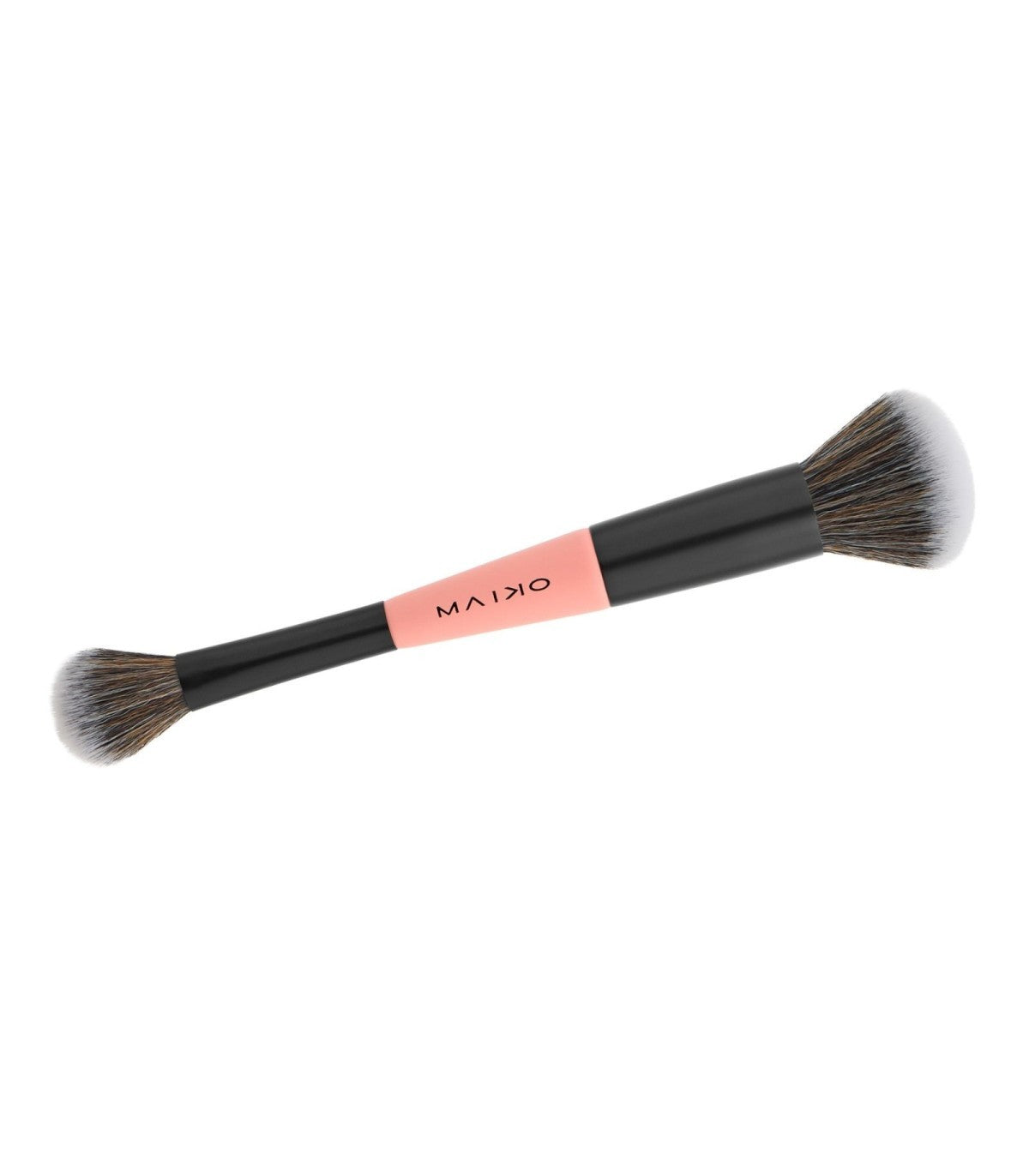 DUO TWIST DT4 - Brocha doble para colorete en crema e iluminador - MAIKO