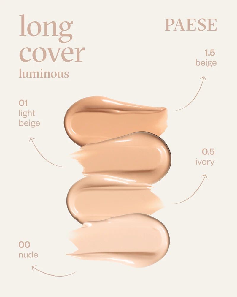 Long Cover Luminous Foundation 00N Nude - PAESE