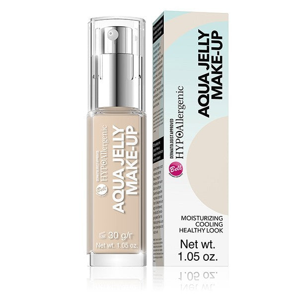 HYPO Base de maquillaje hidratante y matificante hipoalergénica Aqua Jelly - 01 Porcelain - Bell HYPO