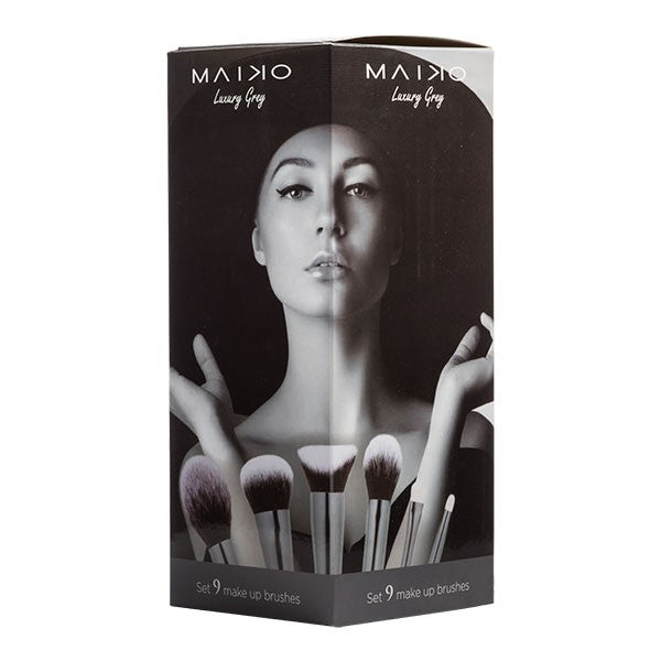 Set 9 brochas Maiko Luxury Grey - Maiko