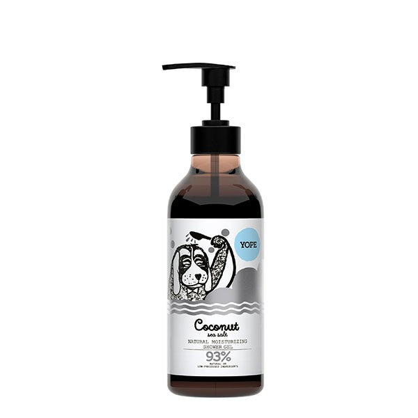 Gel de ducha natural hidratante - Coco y Sal marina - YOPE