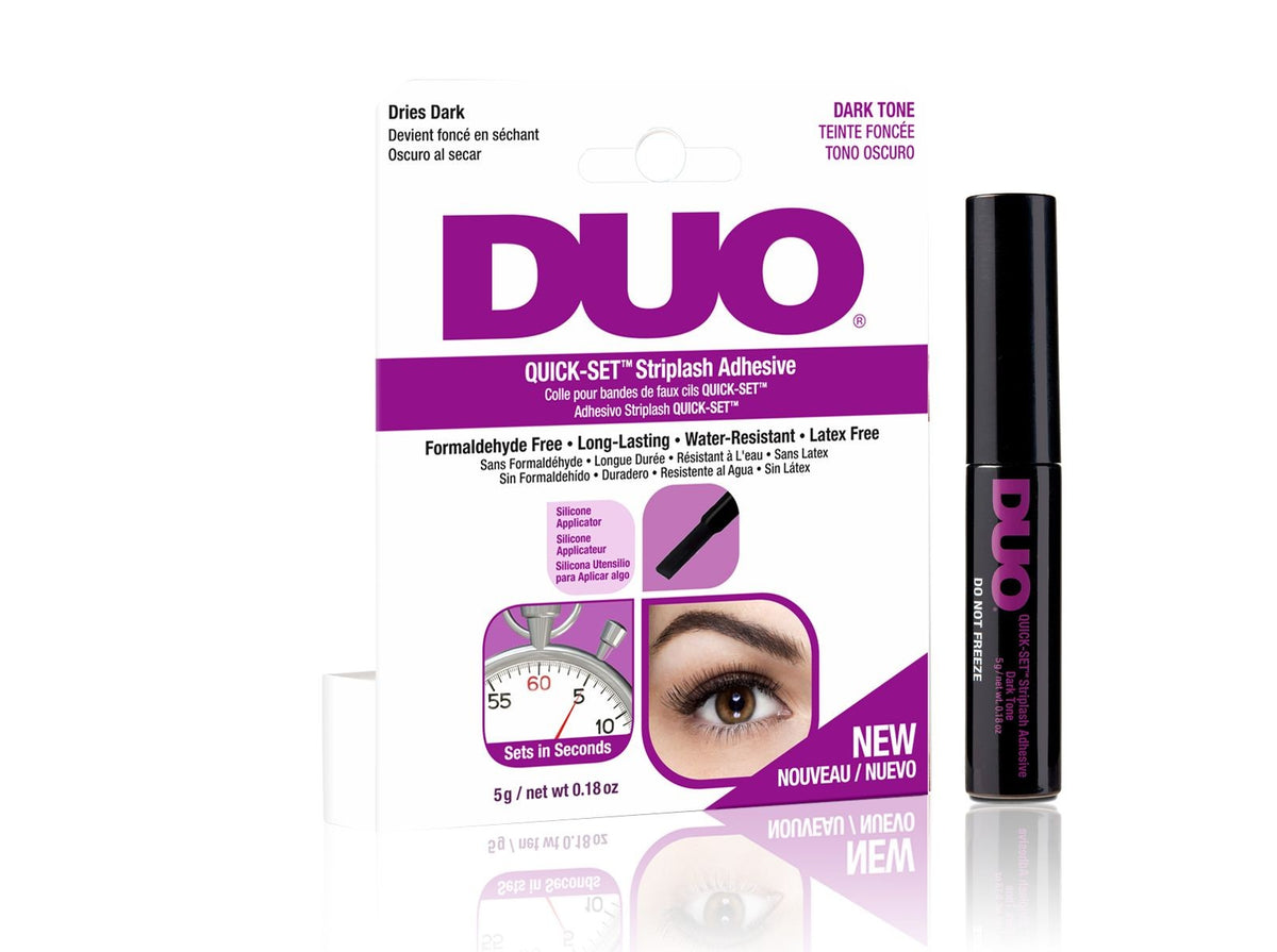 Pegamento de pestañas DUO Quick Set sin latex oscuro 5gr - DUO ADHESIVE