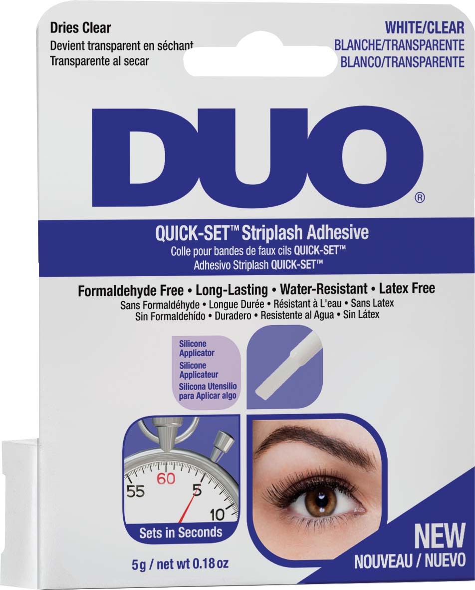 Pegamento de pestañas DUO Quick Set sin latex transparente 5gr - DUO ADHESIVE