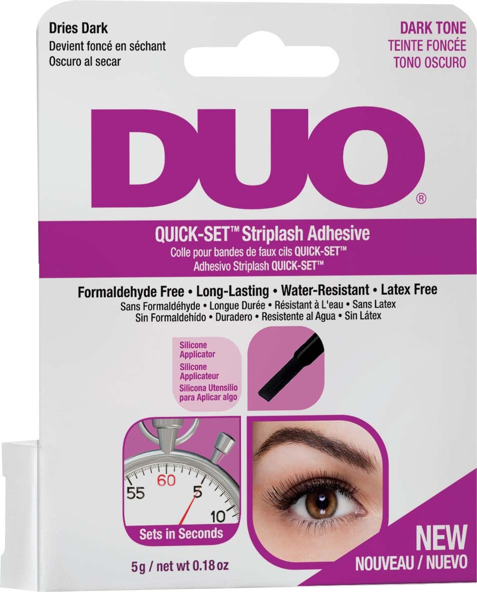 Pegamento de pestañas DUO Quick Set sin latex oscuro 5gr - DUO ADHESIVE