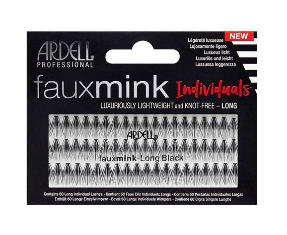 Faux Mink Black Long - Pestañas en grupo sin nudo - Ardell