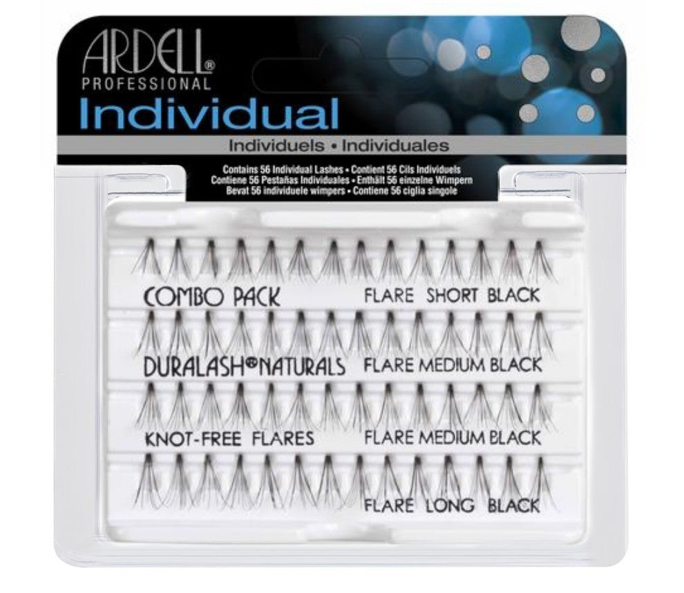 Individual Black Combo - Pestañas en grupo sin nudo - Ardell