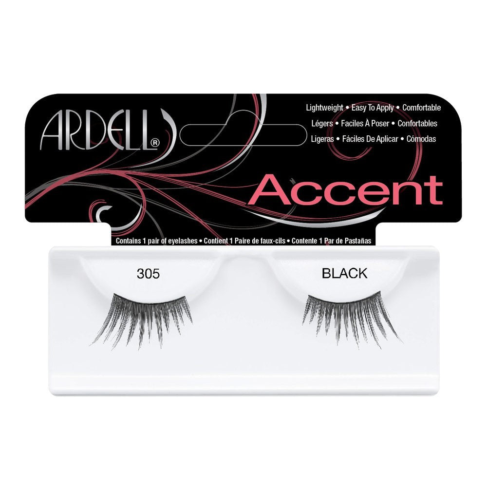 305 Black - Pestañas 3/4 - Ardell