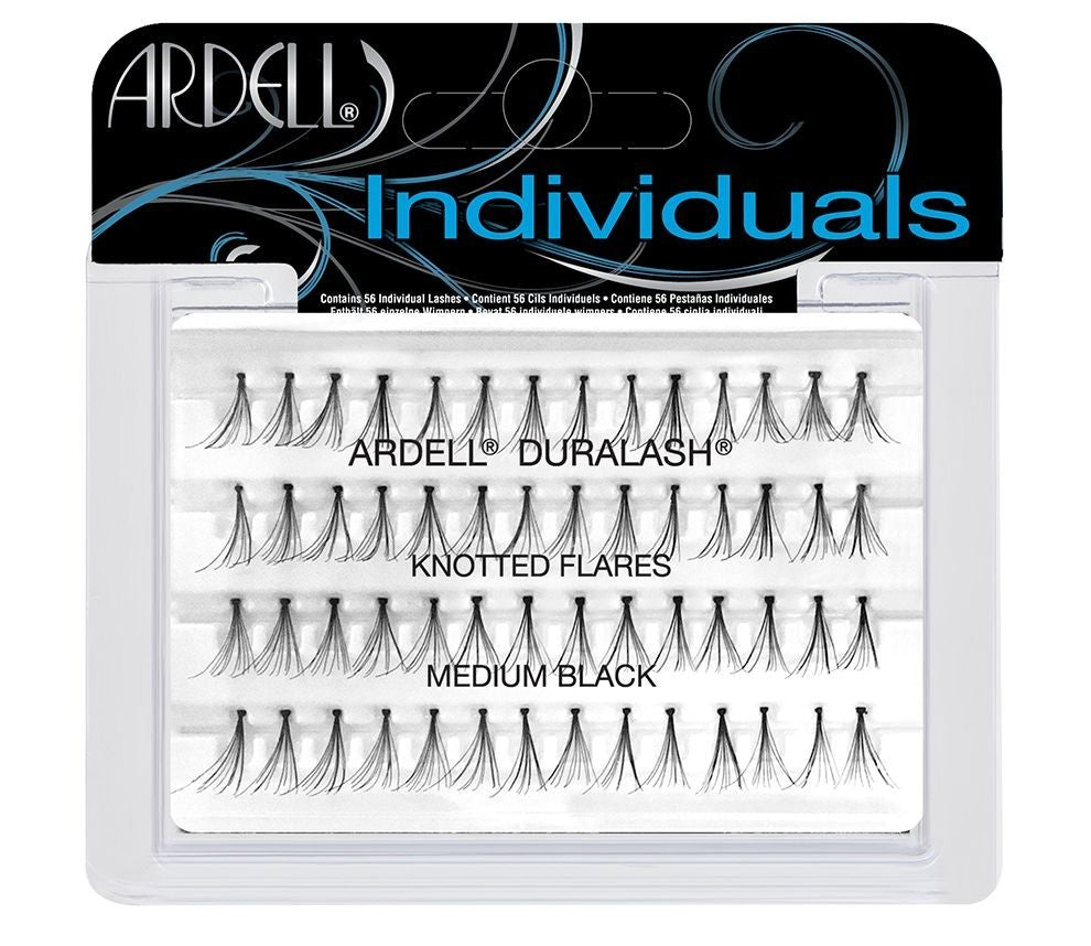 Individual Black Medium - Pestañas en grupo con nudo - Ardell