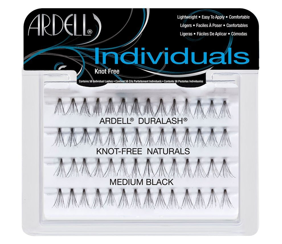 Individual Black Medium - Pestañas en grupo sin nudo - Ardell