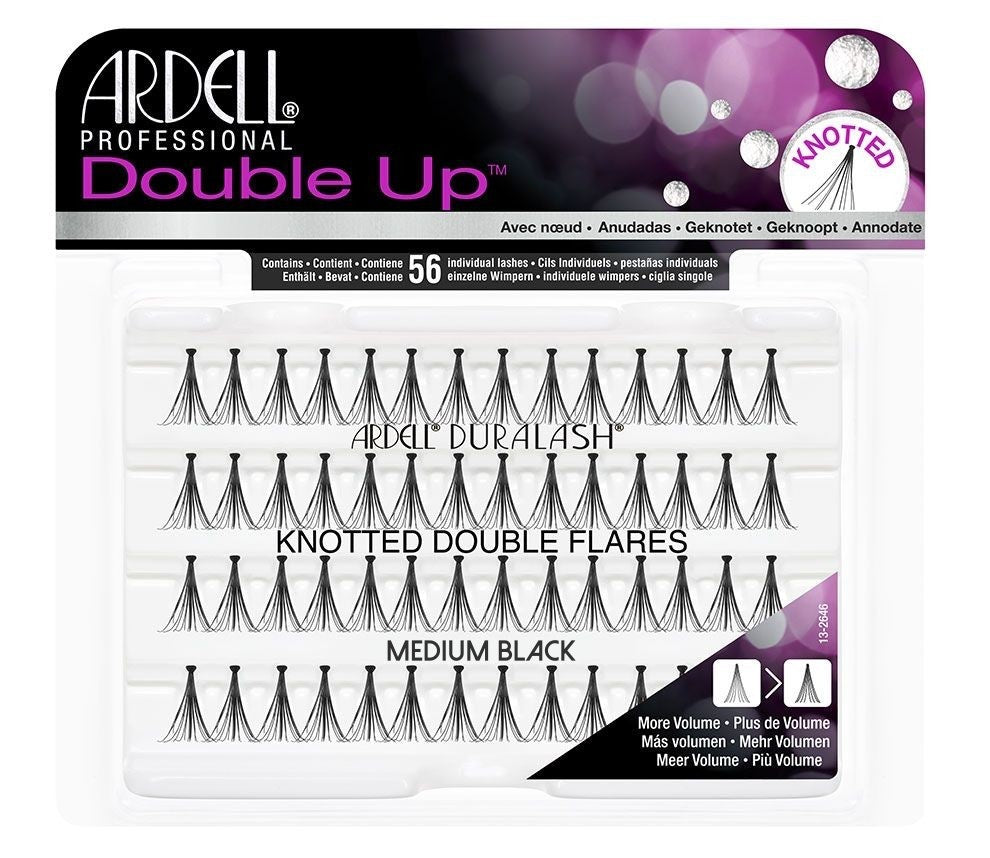 Double Up Black Medium - Pestañas en grupo con nudo - Ardell