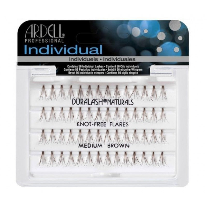 Individual Brown Medium - Pestañas en grupo sin nudo - Ardell