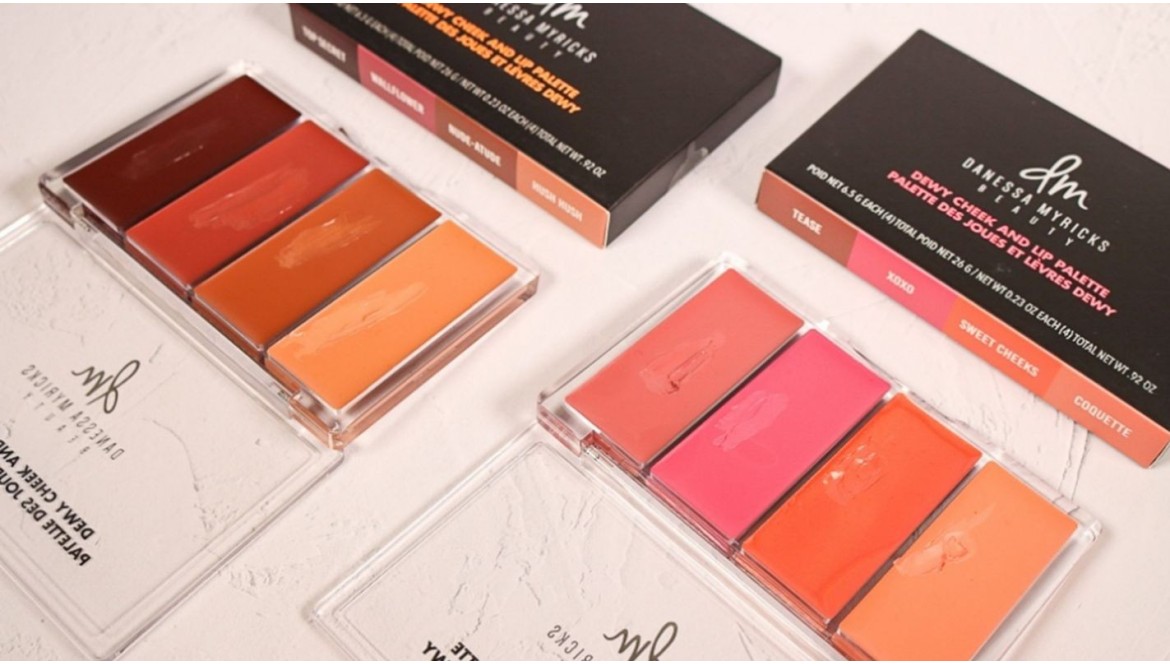 Dewy cheek and lip palette - Descubre las paletas en crema para rostro de Danessa Myricks